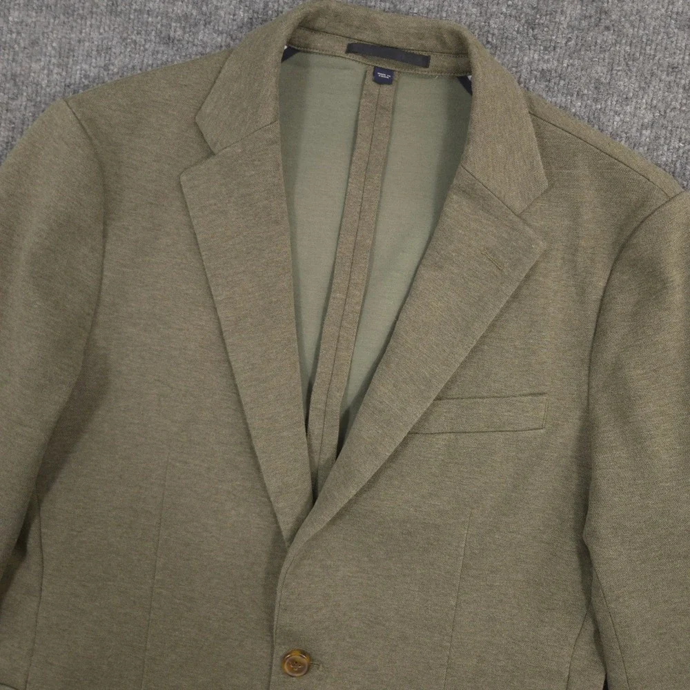 J Crew Thompson Knit Blazer Mens 38R Olive Heather Slim Fit Business Casual